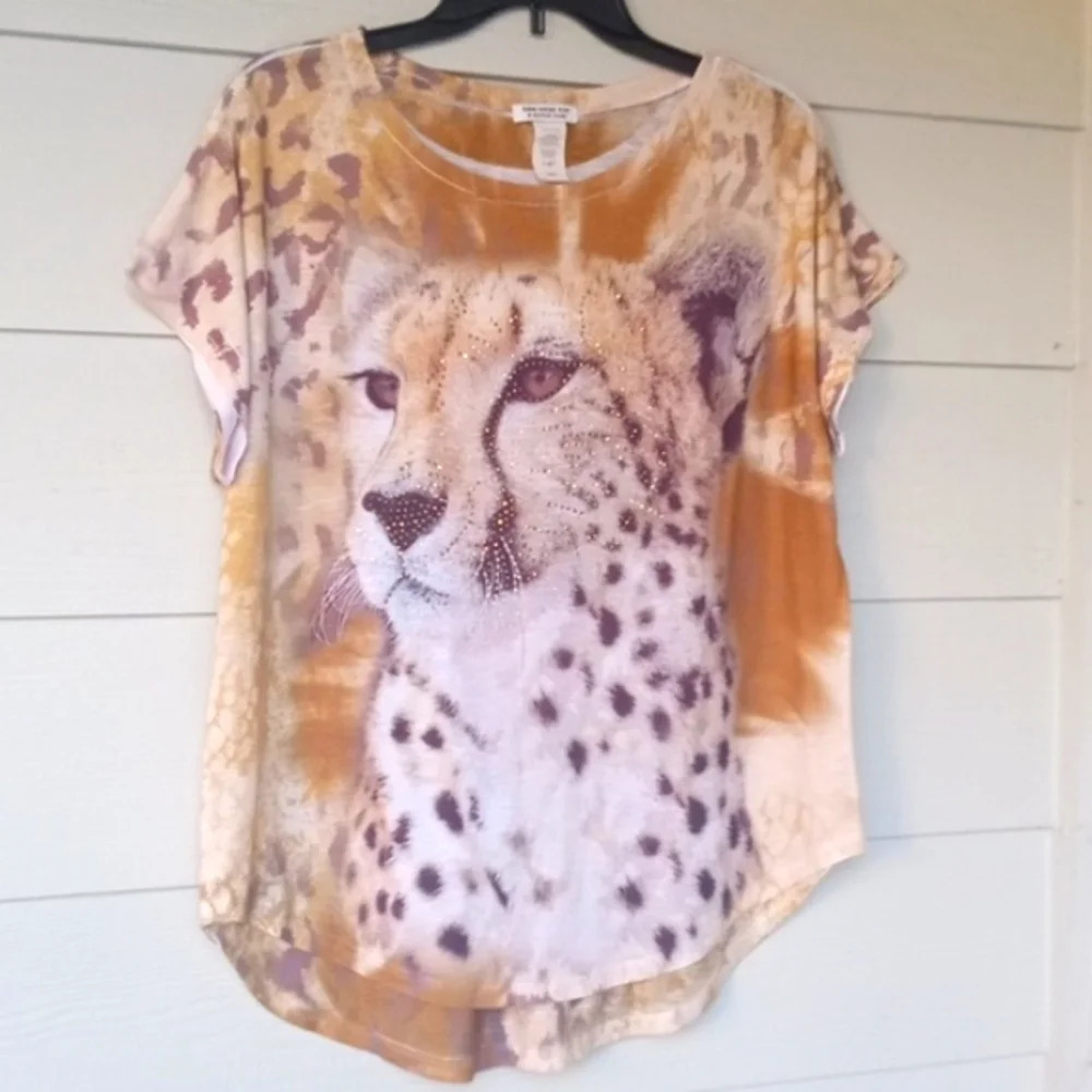 San Diego zoo and Safari Jaguar shirt. Size large. C234​​​​​